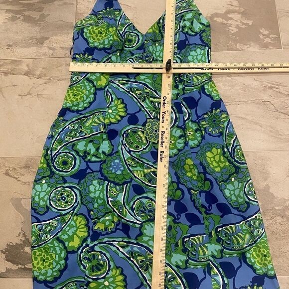 Jones of New York! Blue and Green Dress - Picture 3 of 11